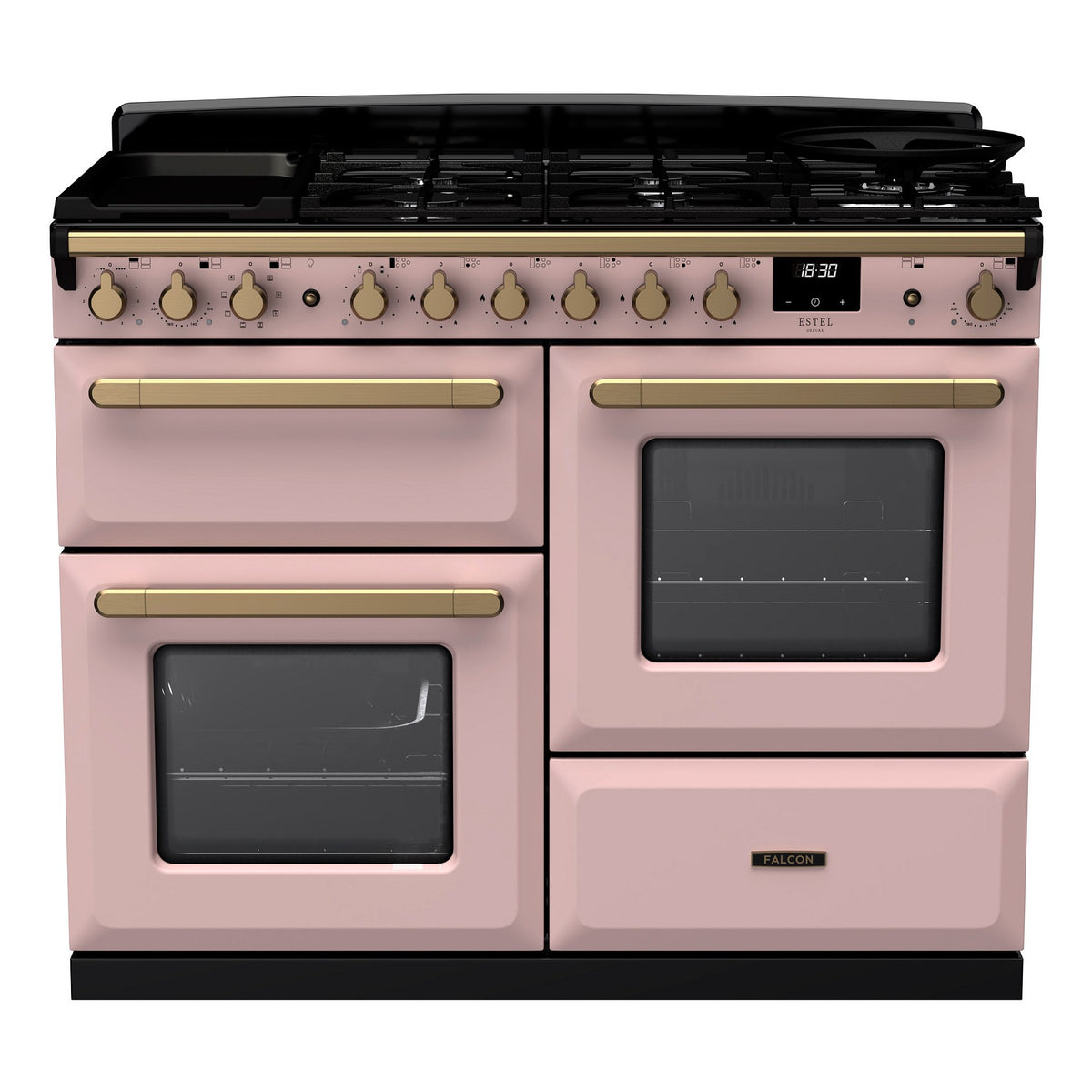Piano de cuisson mixte FALCON ESTEL DELUXE OC TAB MIX 110 CM ROSE PAS