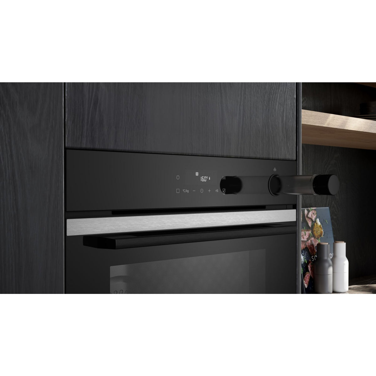 Four encastrable SIEMENS HR272GES3 - Pyrolyse - Chaleur pulsée - Ajout Vapeur - Porte froide - Rails télescopiques - iQ500