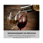 Cave à vin de service KLARSTEIN Shiraz 12 Slim Uno - Noir
