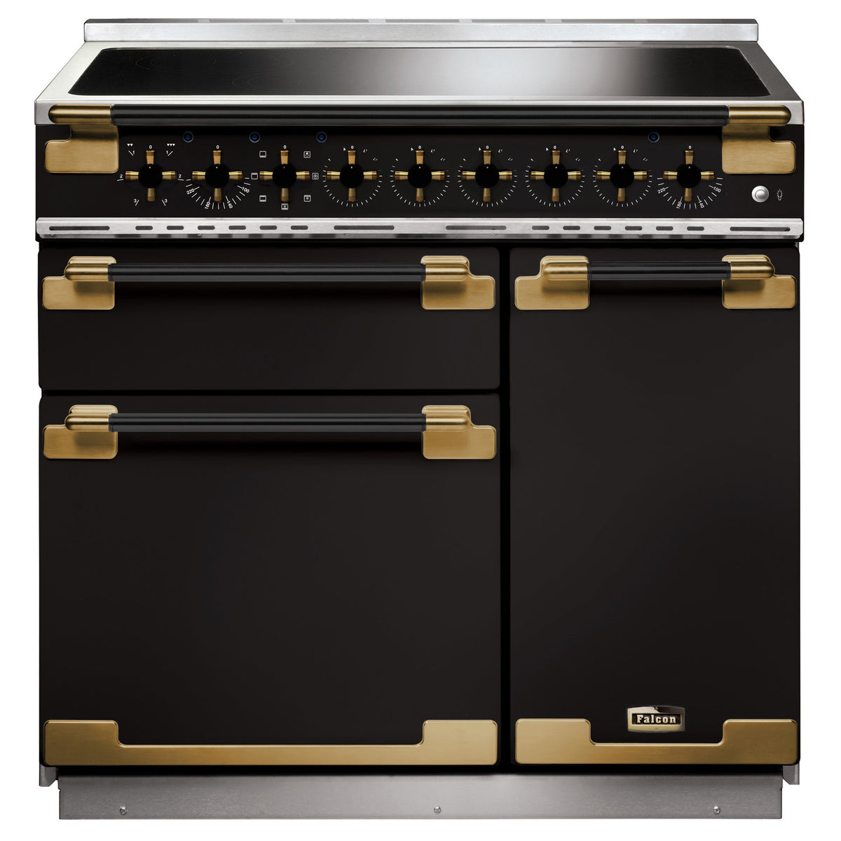 Piano de cuisson induction FALCON ELISE LUXE TAB IND 90 CMNOIR LAITON