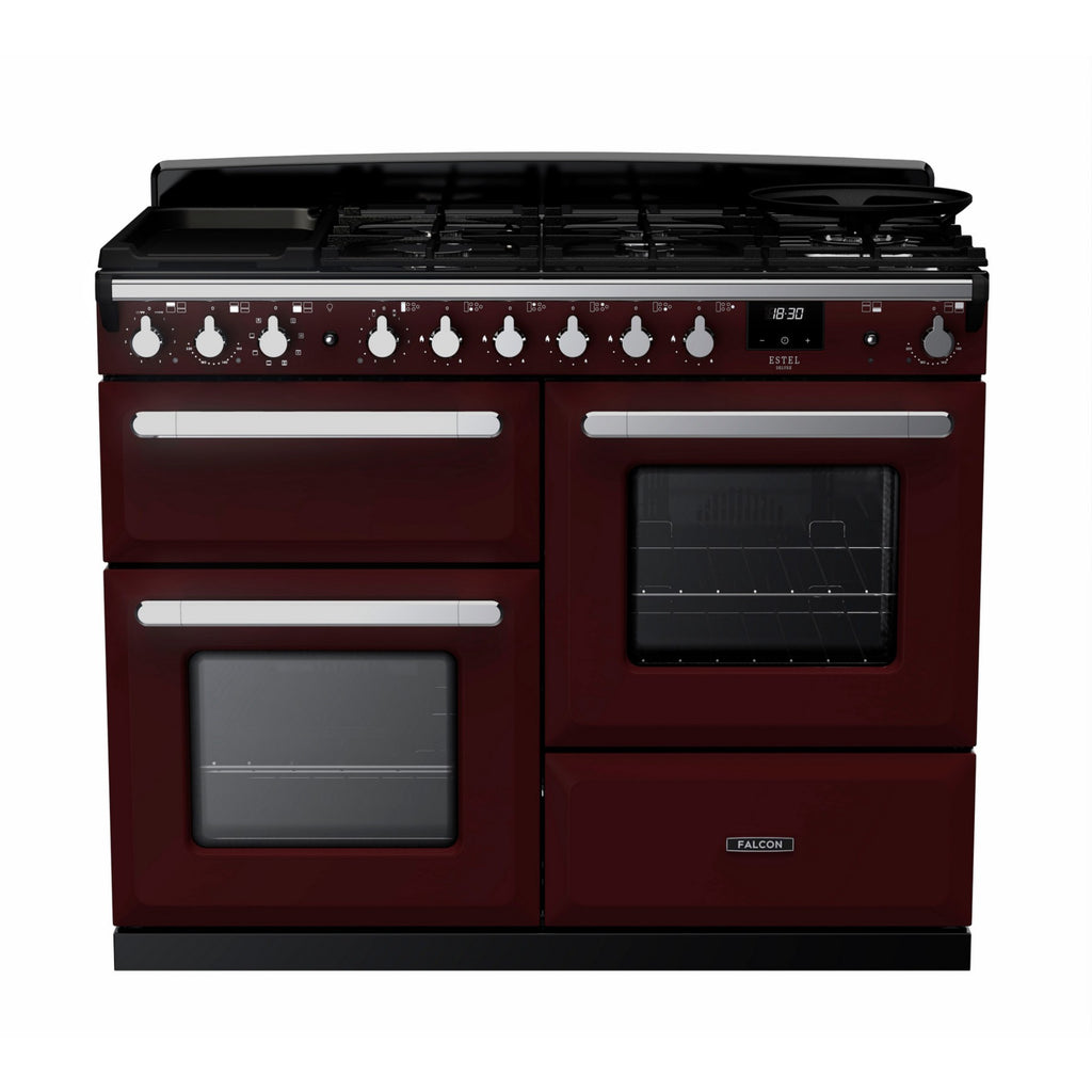 Piano de cuisson mixte FALCON ESTEL DELUXE OC TAB MIX 110 CM BORDEAUX