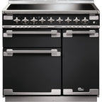 Piano de cuisson induction FALCON ELISE 90 CHARBON Mat satiné NICKEL