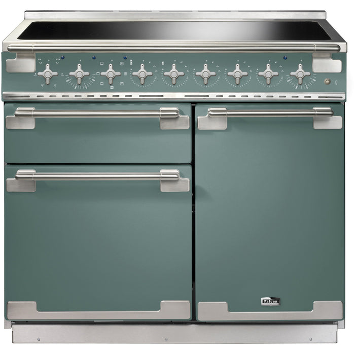 Piano de cuisson induction FALCON ELISE 100 VERT MINERAL MAT NICKEL BROSSÉ