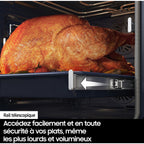 Four encastrable SAMSUNG NV7B6795JAK - Double cavité - Pyrolyse - Chaleur pulsée - Vapeur - Porte froide
