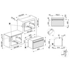 Four encastrable SMEG SFP9302TX - Pyrolyse - Chaleur pulsée - Porte froide - Rails télescopiques