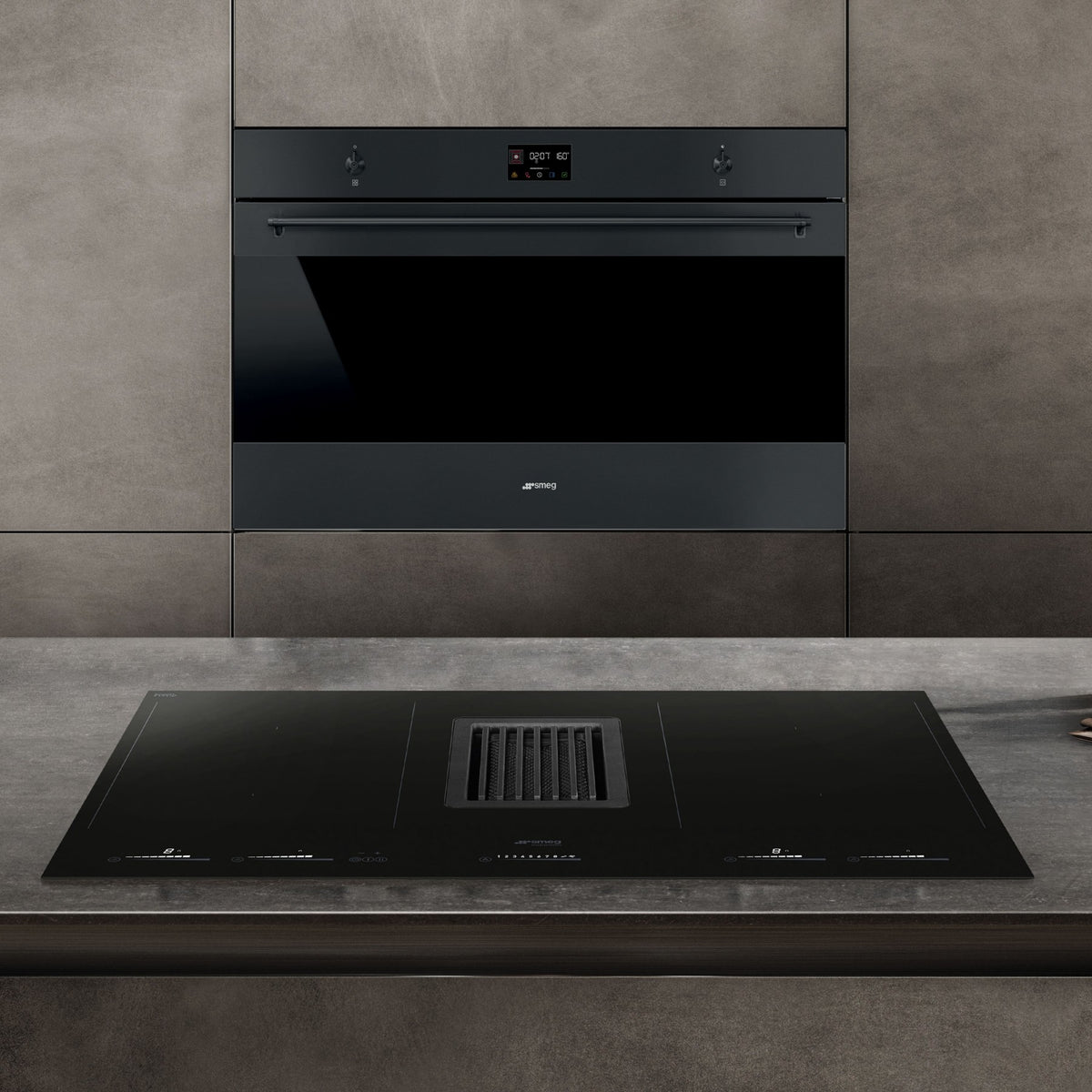 Four encastrable SMEG SFP9302TN - Pyrolyse - Chaleur pulsée - Porte froide - Rails télescopiques