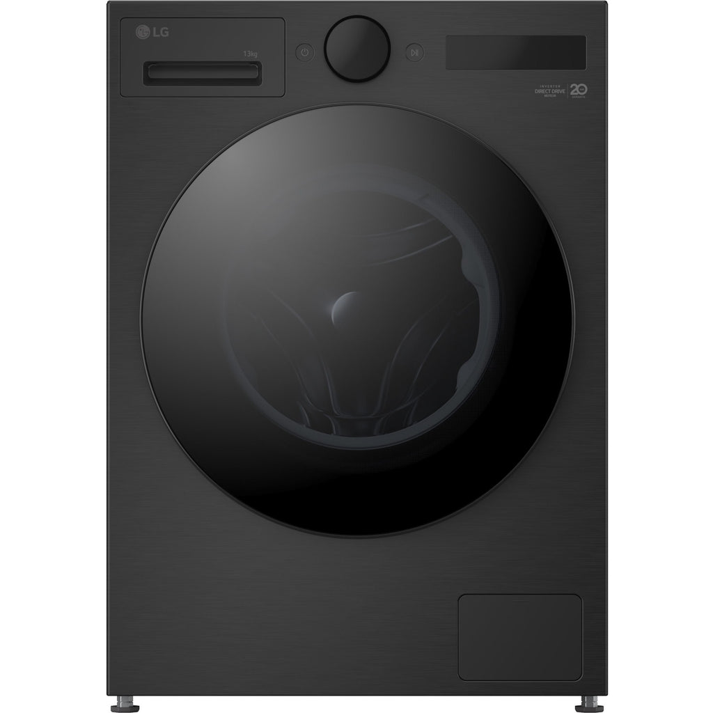 Lave linge hublot LG F34X76BSTA - 13 kg - 1400 tr/min - Classe A - Moteur direct drive - Autodosage - Connecté - Noir