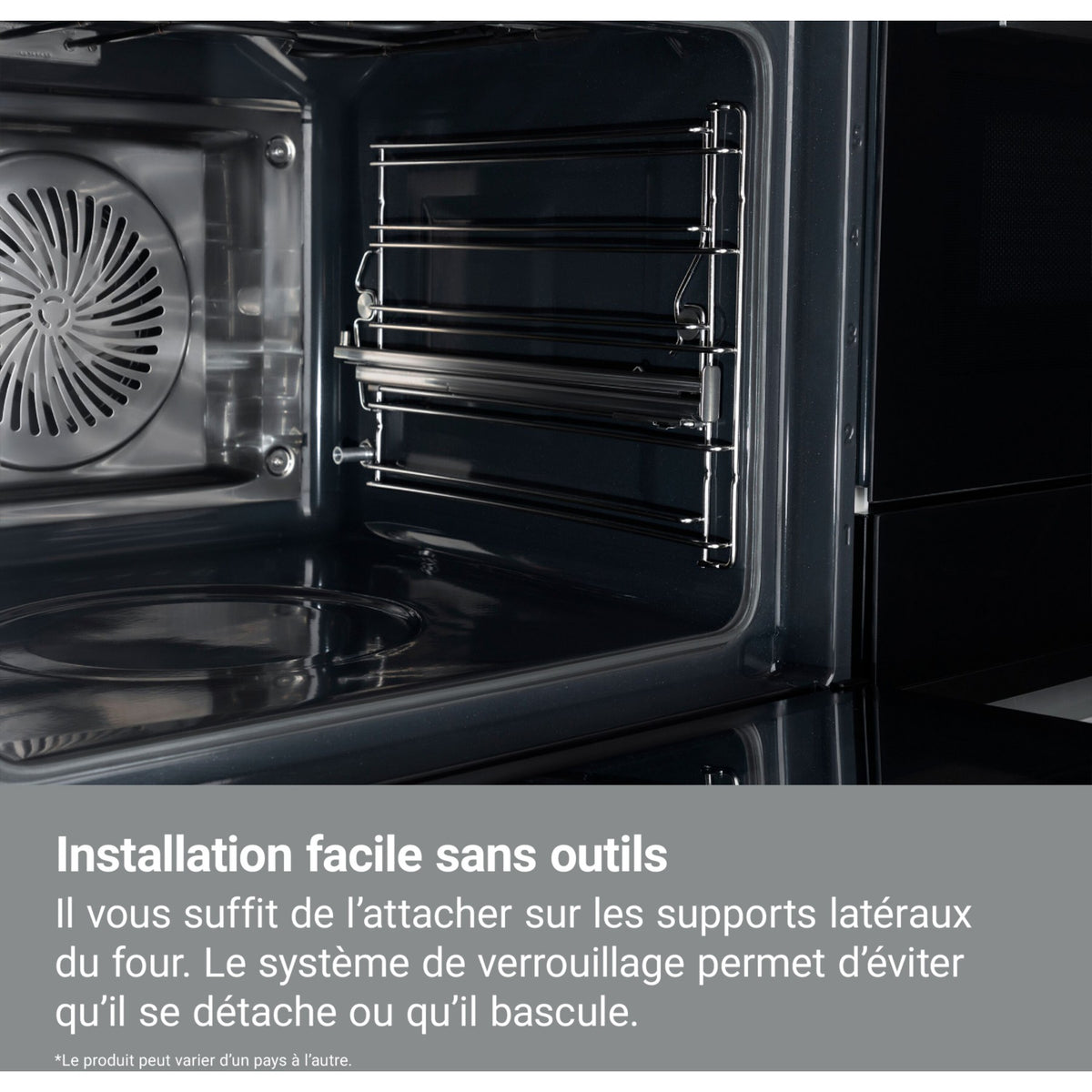 Four encastrable ELECTROLUX EOD6P46X - Pyrolyse - Chaleur pulsée - Porte froide - Vapeur SteamBake + Rails télescopiques ELECTROLUX COULISSANTS E4OHTR111