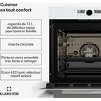 Four encastrable KLARSTEIN Illuminosa Smart CEE A+ 73L Blanc