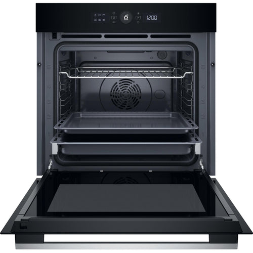 Four encastrable fonction vapeur WHIRLPOOL WOI5S8PM1SXAF - Pyrolyse - Chaleur tournante - Vapeur - Porte froide - Rails télescopiques