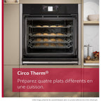 Four encastrable NEFF B64CS71N0 - Pyrolyse - Hydrolyse - Chaleur pulsée - Porte froide - N90 Slide&Hide