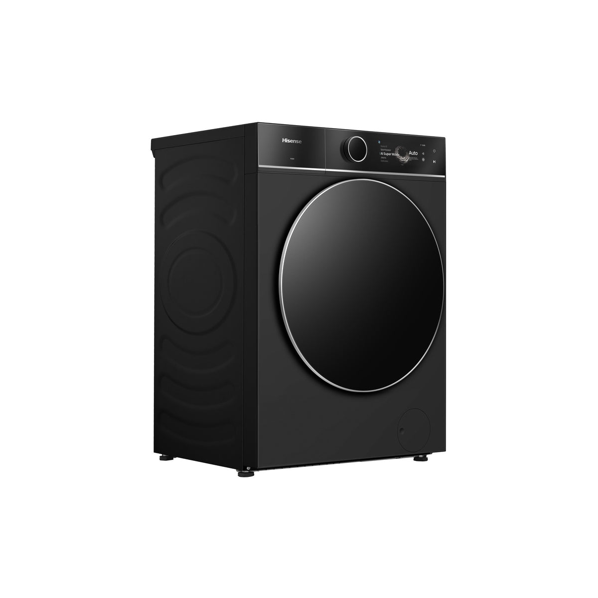 Lave linge hublot HISENSE WF7I1248BBR - 12 kg - 1400 tr/min - Classe A - Moteur induction - Autodosage - Connecté Wifi- Noir