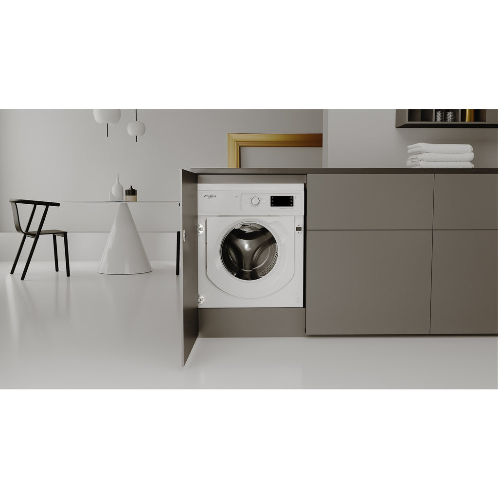 Lave linge hublot encastrable WHIRLPOOL BIWMWG9146FR - 9 kg - 1400 tr/min - Classe A - Moteur induction