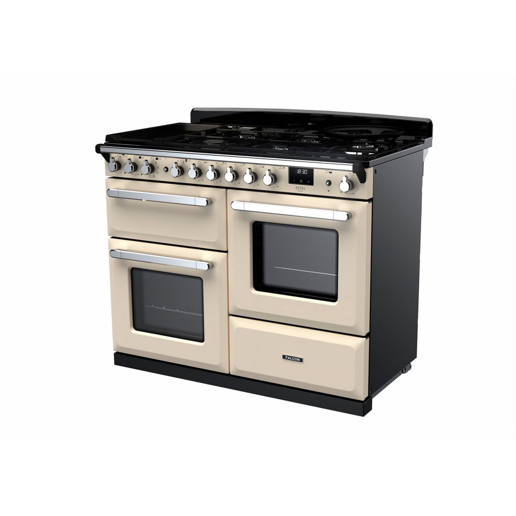 Piano de cuisson mixte FALCON ESTEL DELUXE OC TAB MIX 110 CM CREME PAS