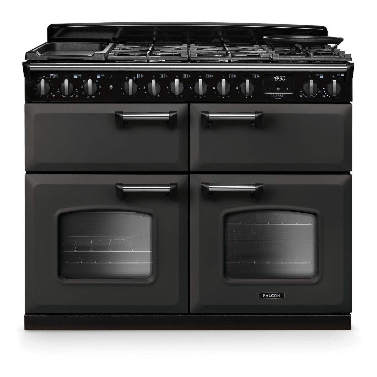 Piano de cuisson mixte FALCON NGC TAB MIX 110 CM ARDOISE CHROME