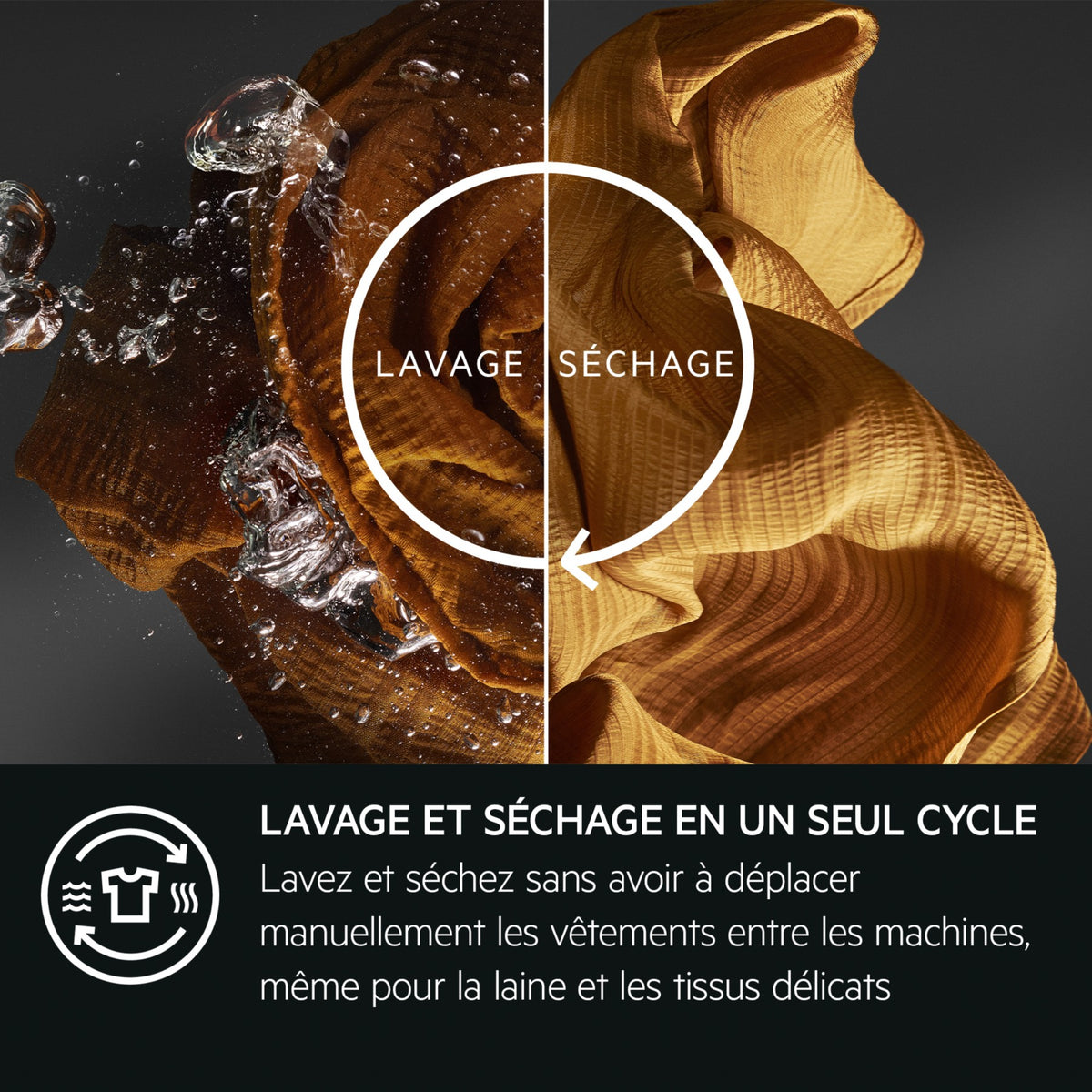 Lave linge séchant hublot AEG LWR98B166X - 10/6 kg - 1600 tr/min - Classe A - Moteur induction - Connecté