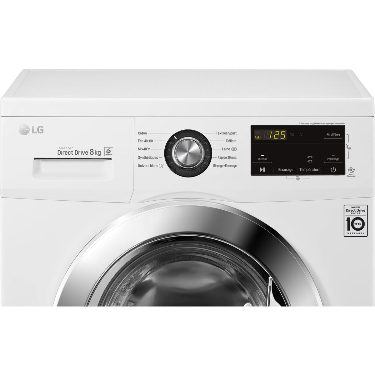 Lave linge hublot LG F84M22WH Reconditionné