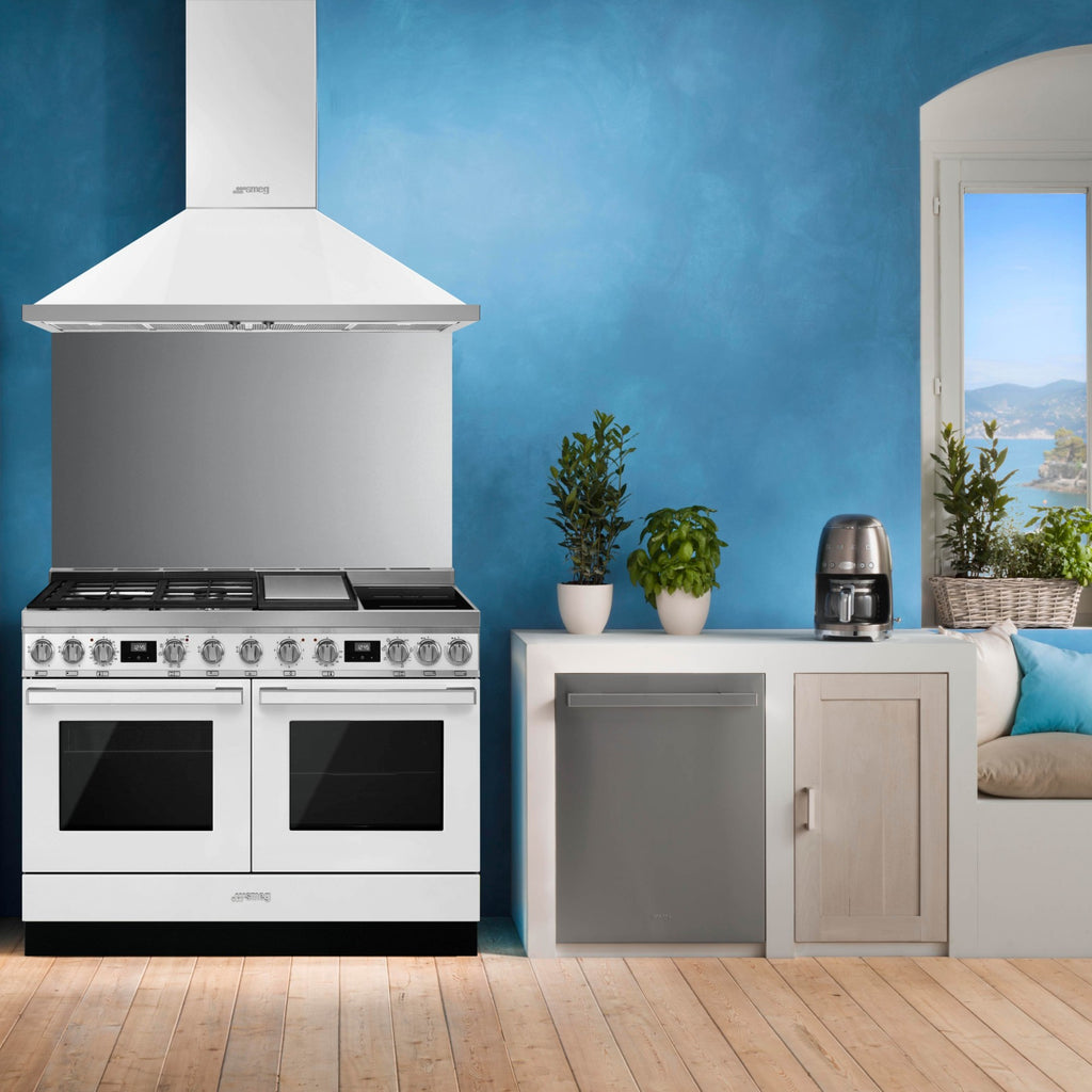 Piano de cuisson mixte SMEG CPF120IGMPWH