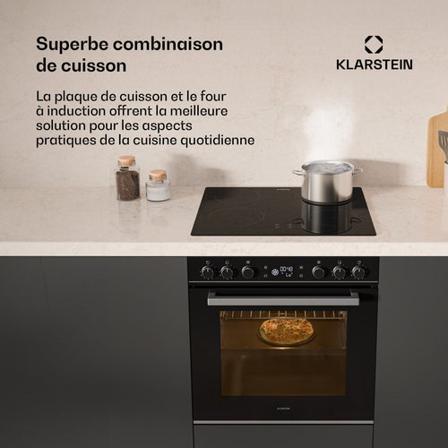 Four encastrable KLARSTEIN ControlSync Set 9 fonctions 72L Noir