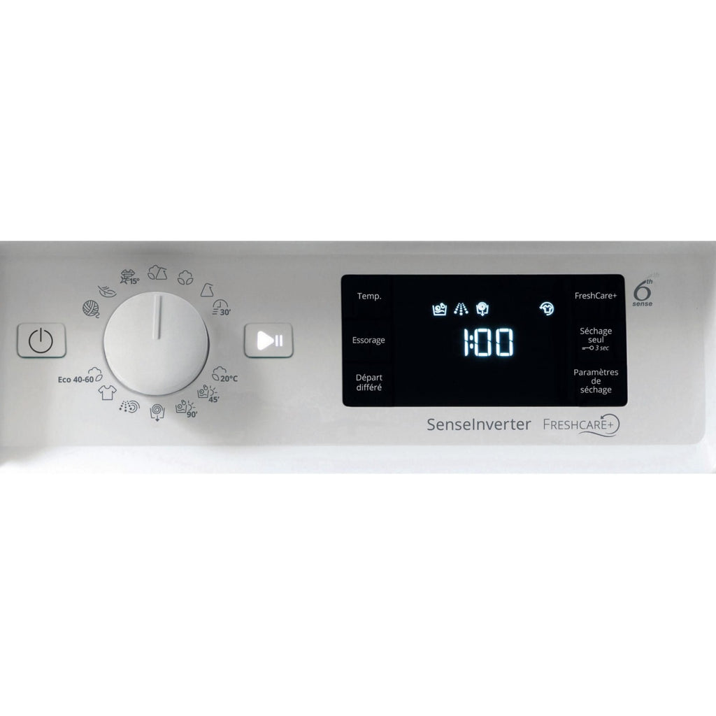 Lave linge séchant hublot encastrable WHIRLPOOL BIWDWG96146FR - 9/6 kg - 1400 tr/min - Classe D - Moteur induction