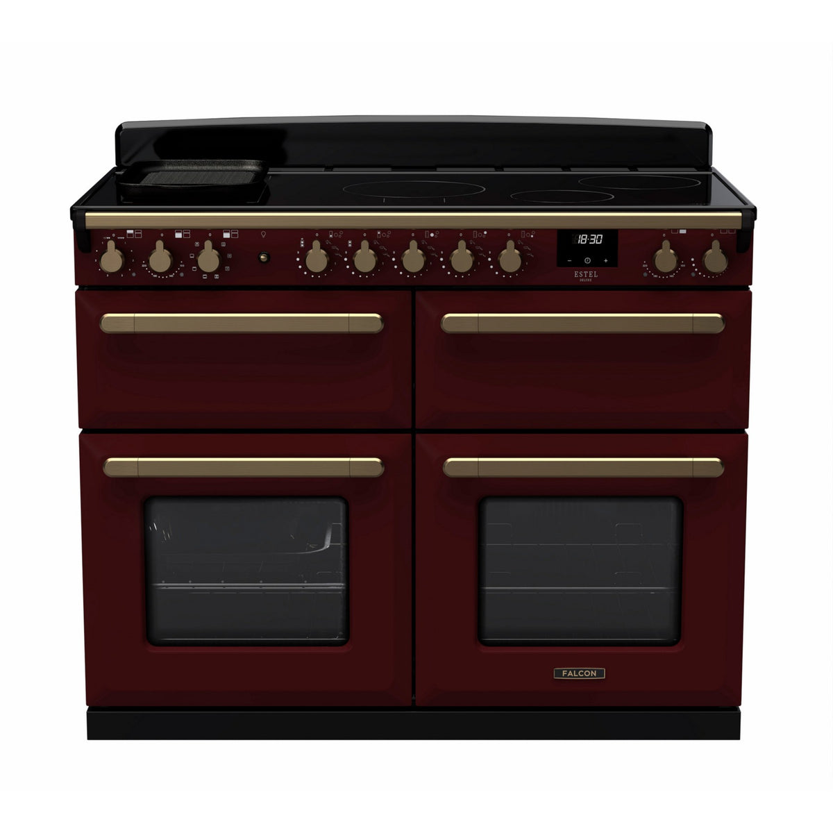 Piano de cuisson induction FALCON ESTEL DELUXE BCTAB IND 110 CM BORDEAUX L