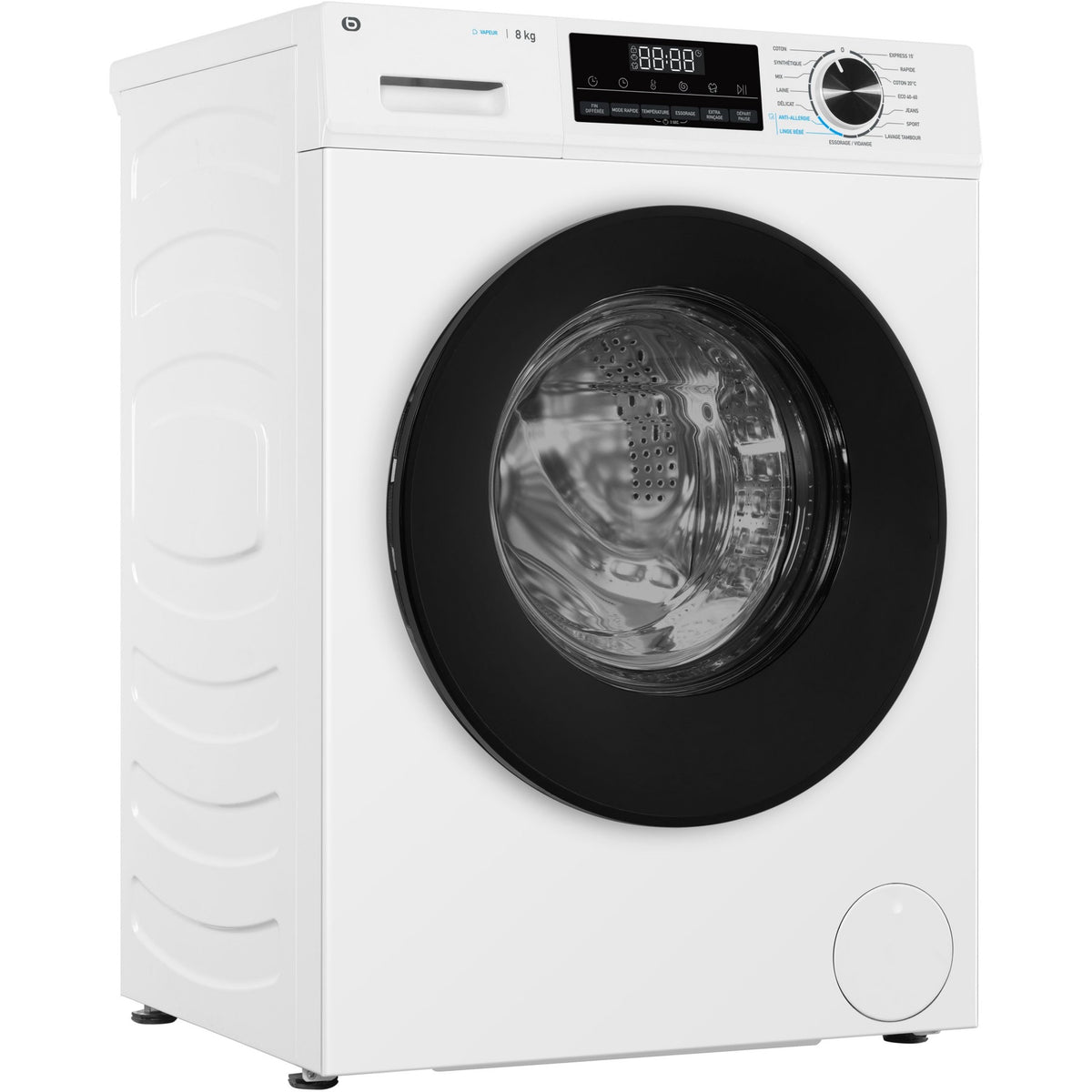 Lave linge hublot ESSENTIELB ELF814-5b - 8 kg - 1400 tr/min - Classe A - Moteur induction