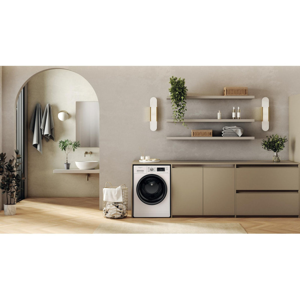 Lave linge séchant hublot WHIRLPOOL FFWDB864489BVFR - 8/6 kg - 1400 tr/min - Classe C - Moteur induction
