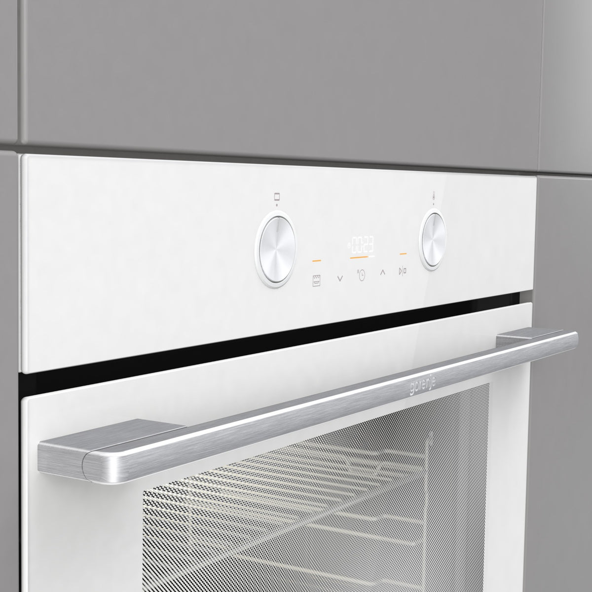 Four encastrable GORENJE BPS6737E06PWG - Pyrolyse - Chaleur pulsée - Porte froide - Rails télescopiques