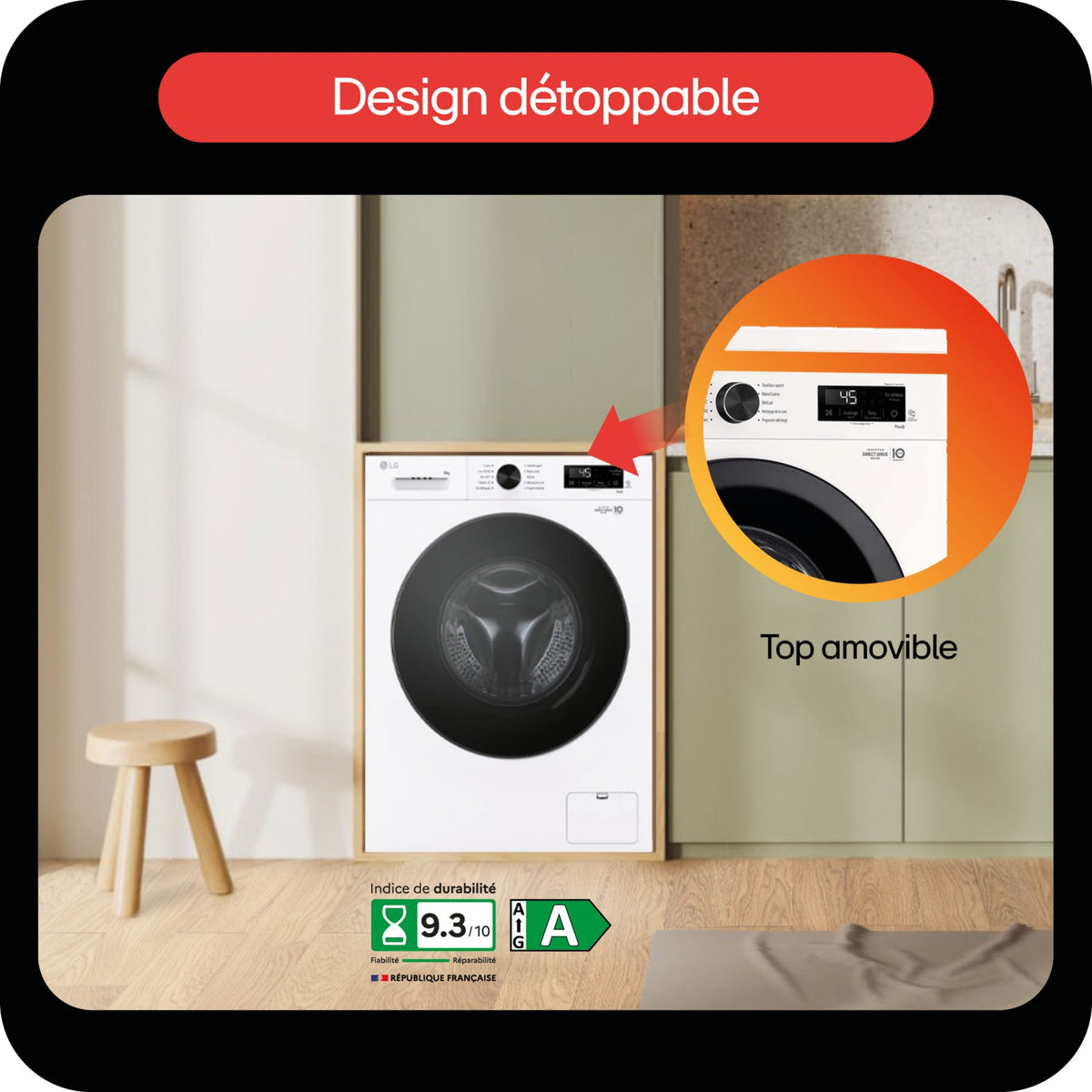Lave linge hublot LG F94B15WH