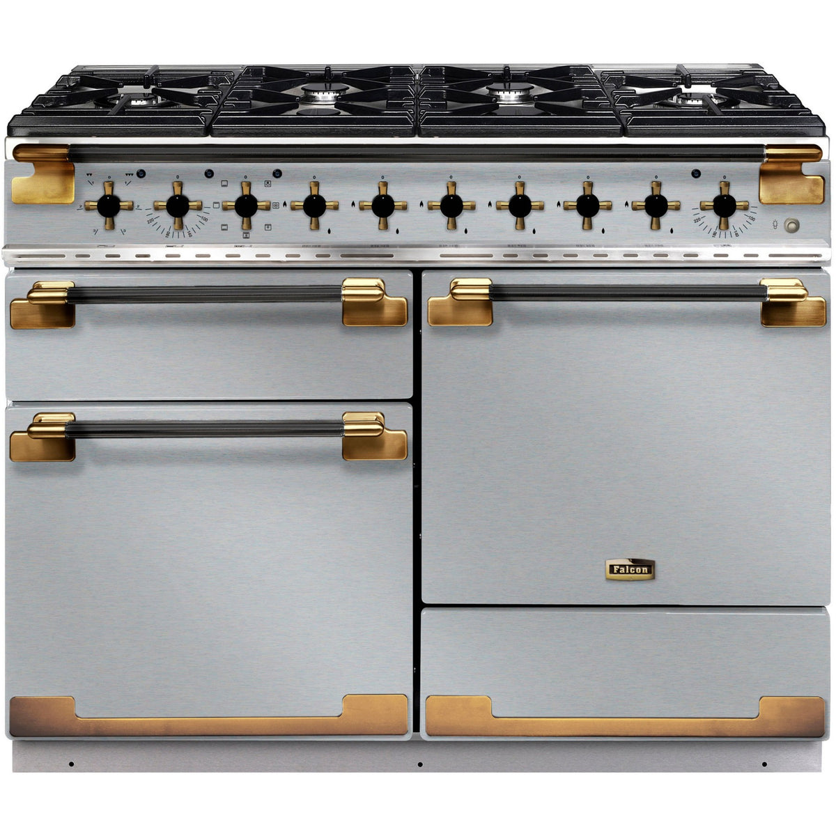 Piano de cuisson gaz FALCON ELISE LUXE TAB GAZ 110 CMINOX et NOIR LA