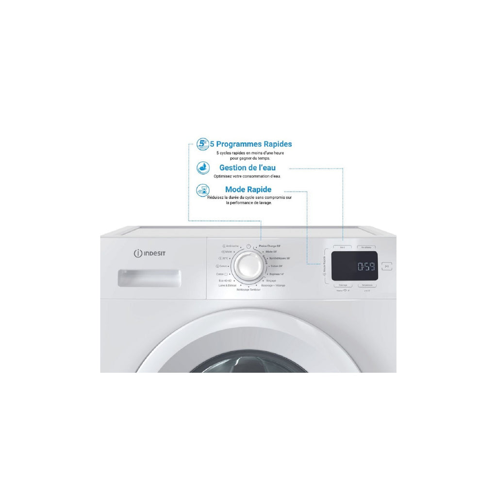 Lave linge hublot INDESIT IM642MYTIMEFR