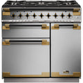 Piano de cuisson gaz FALCON ELISE LUXE TAB GAZ 90 CMINOX et NOIR L
