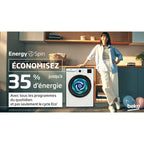 Lave linge hublot BEKO BM3WFT412411B - 12 kg - 1400 tr/min - Classe A - Moteur induction