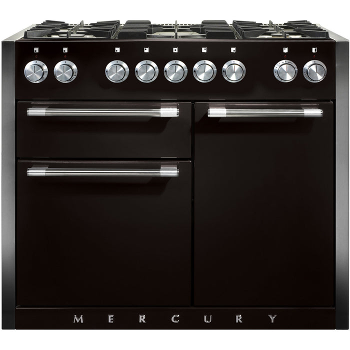 Piano de cuisson gaz FALCON Semi Pro MERCURY 110 NOIR BRILLANT INOX