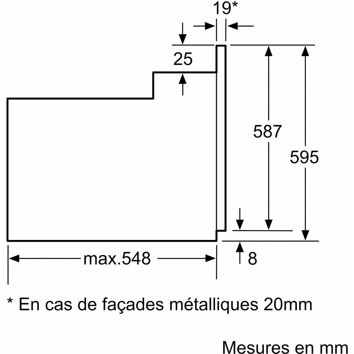 Four encastrable BOSCH HBF153ES1 - Chaleur pulsée - Rails télescopiques - Serenity Serie 2