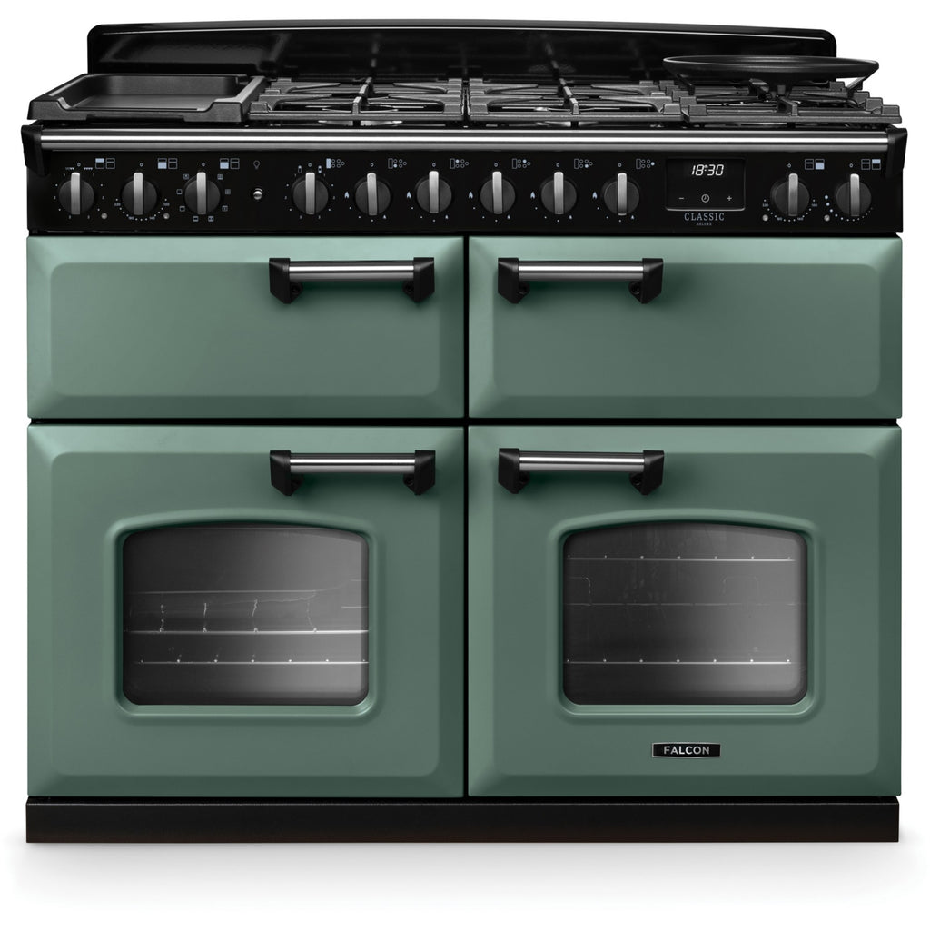Piano de cuisson mixte FALCON NGC TAB MIX 110 CM VERT MINERAL CHROME