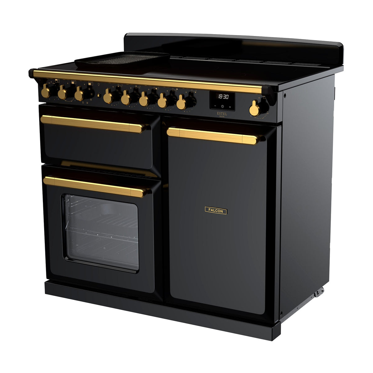 Piano de cuisson induction FALCON ESTEL DELUXE TAB IND 100 CM NOIR BRILLAN
