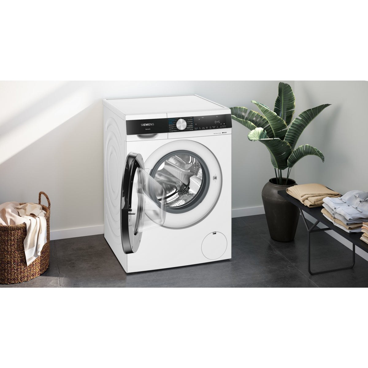 Lave linge séchant hublot SIEMENS WN54G200FR - 10,5/6 kg - 1400 tr/min - Classe D - Moteur induction - iQ500