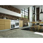 Piano de cuisson mixte FALCON NEXUS 110 BLANC CHROME SATINÉ