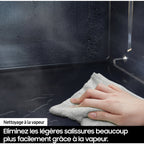 Four encastrable SAMSUNG NV7B45502AK - Pyrolyse - Chaleur tournante pulsée - Double cavité - Porte froide