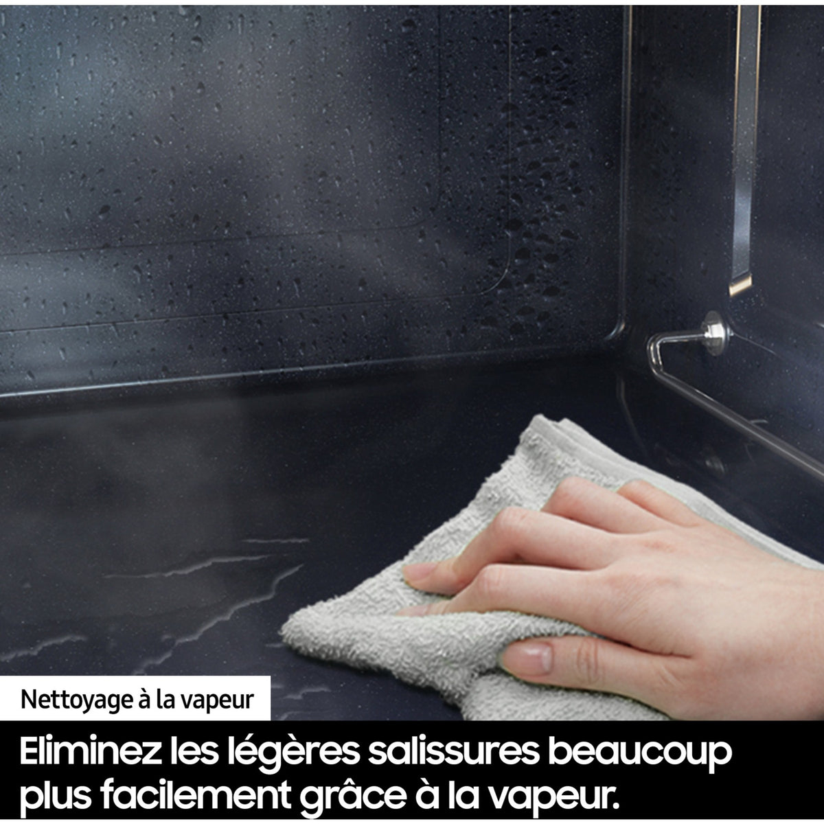 Four encastrable SAMSUNG NV7B45502AK - Pyrolyse - Chaleur tournante pulsée - Double cavité - Porte froide