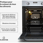Four encastrable KLARSTEIN SmartSlim 9 fonctions 49L CEE A Blanc