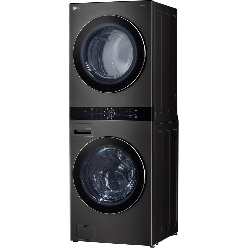 Lave linge séchant hublot LG F761TOWERB2 - 17/16 kg - 1100 tr/min - Classe E - Moteur direct drive - Connecté