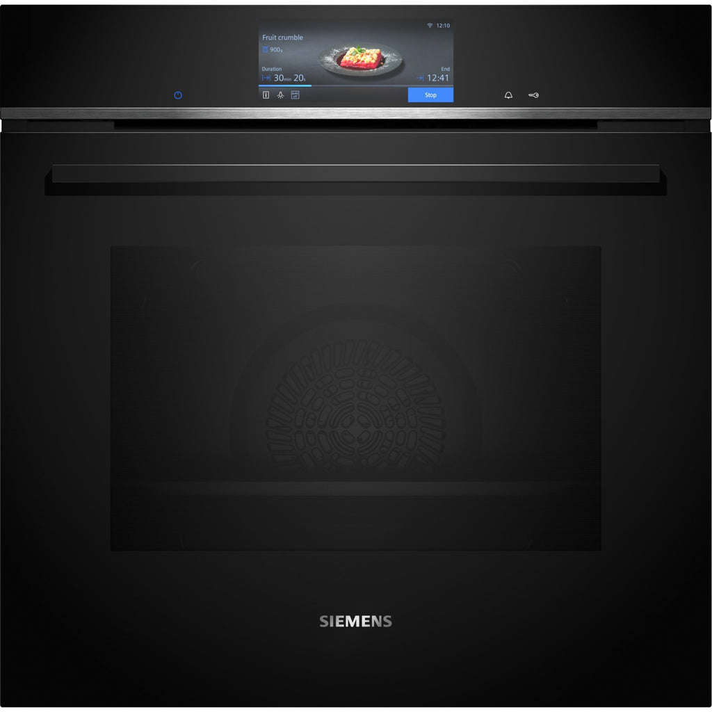 Four encastrable SIEMENS HB778G3B1 - Pyrolyse - Hydrolyse - Chaleur pulsée - IQ700 - Air Fry - Assistant Culinaire IA