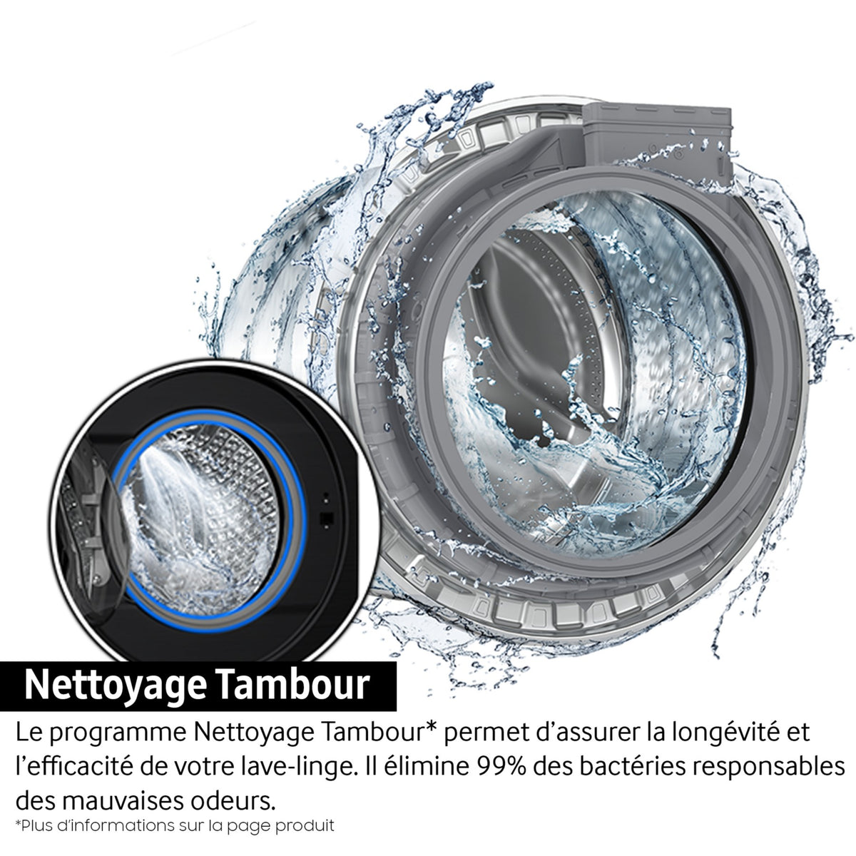 Lave linge séchant hublot SAMSUNG WD90DG5B15BE