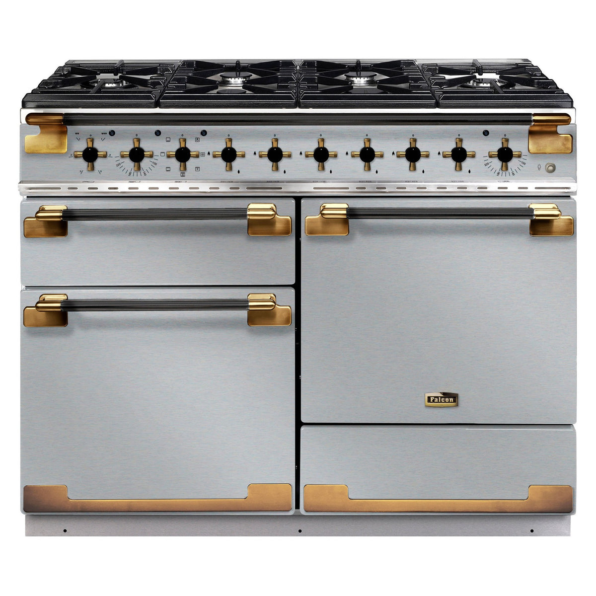 Piano de cuisson gaz FALCON ELISE LUXE TAB GAZ 110 CMINOX et NOIR LA