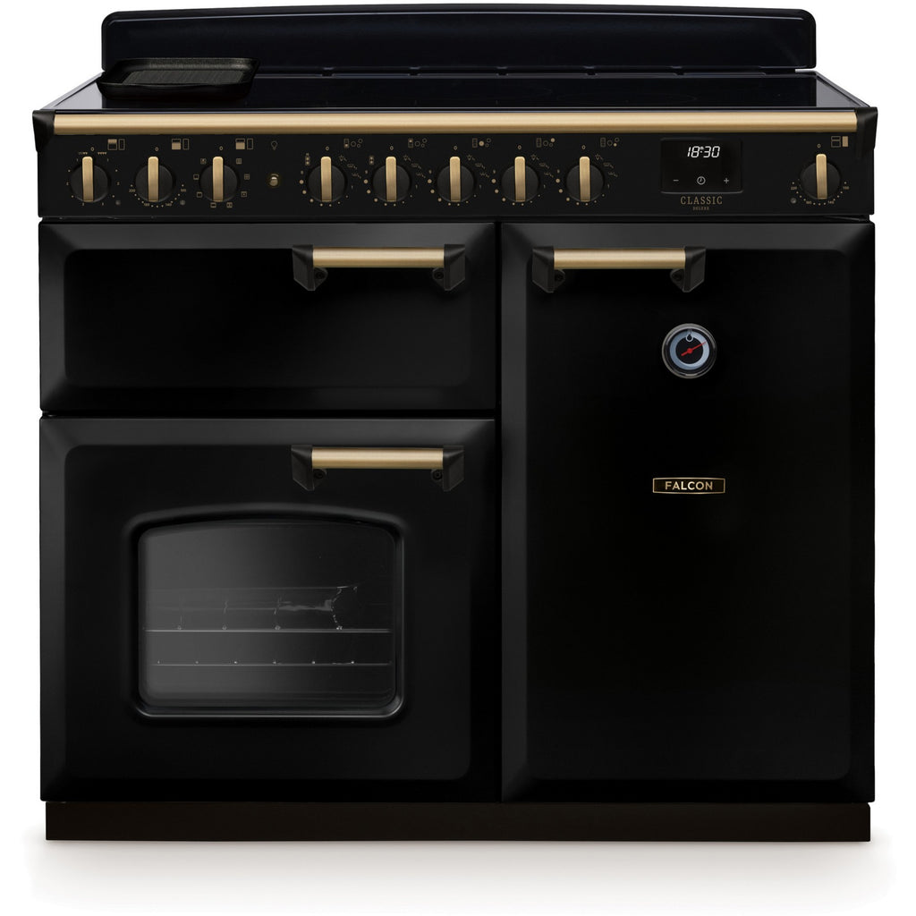 Piano de cuisson induction FALCON NGC TAB IND 100 CM NOIR LAITON ANTIQUE