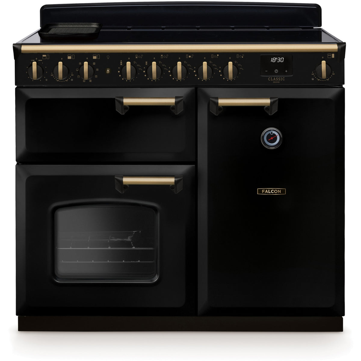 Piano de cuisson induction FALCON NGC TAB IND 100 CM NOIR LAITON ANTIQUE