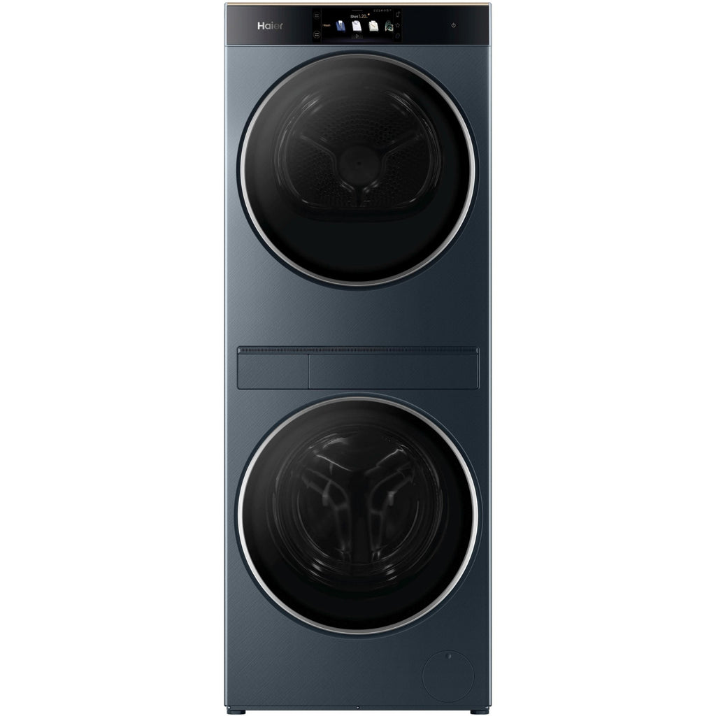Lave linge séchant hublot HAIER CLC108-GNU1-S - 10/8 kg - 1400 tr/min - Classe A - Moteur direct drive - Connecté - Noir