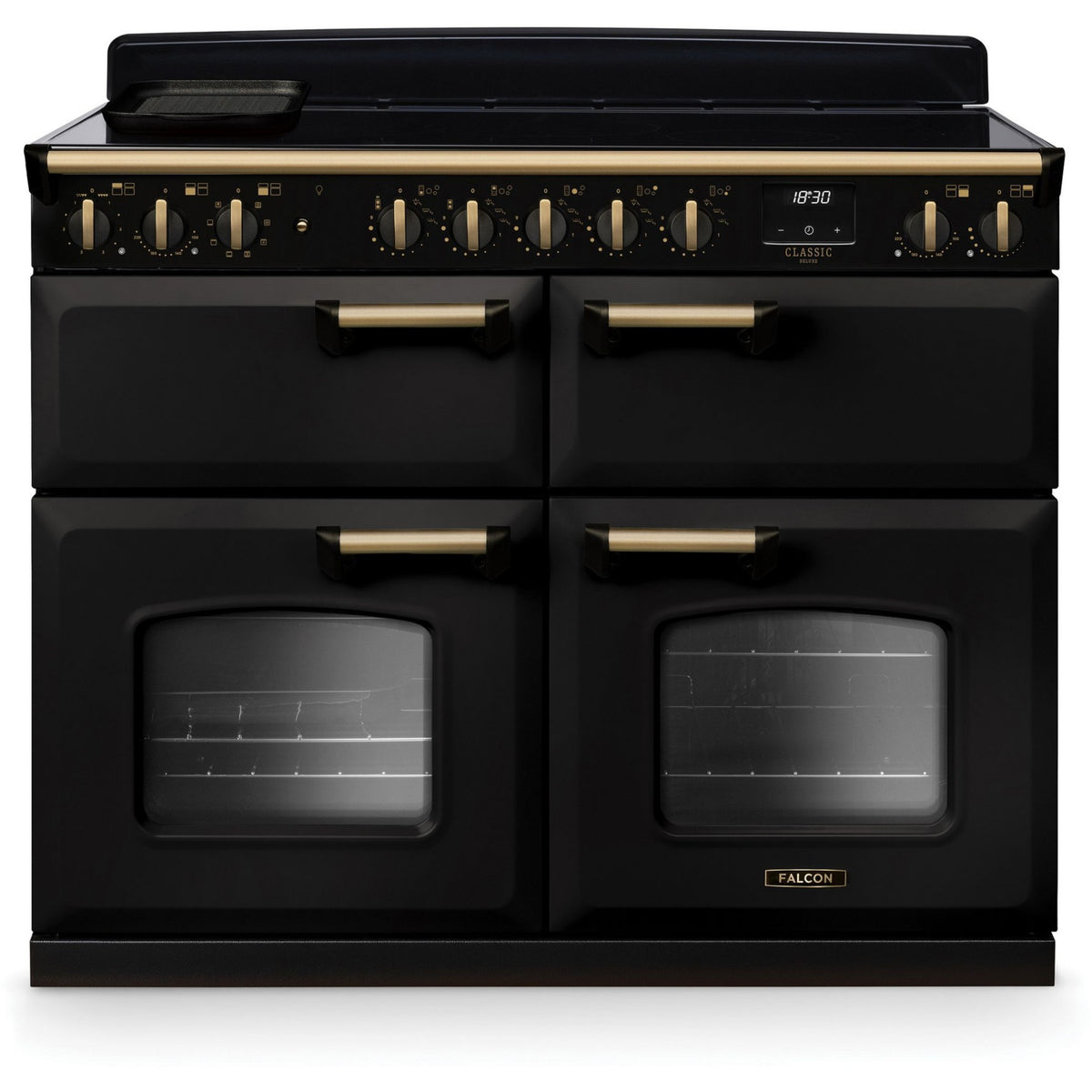 Piano de cuisson induction FALCON NGC TAB IND 110 CM CHARBON LAITON ANTIQU